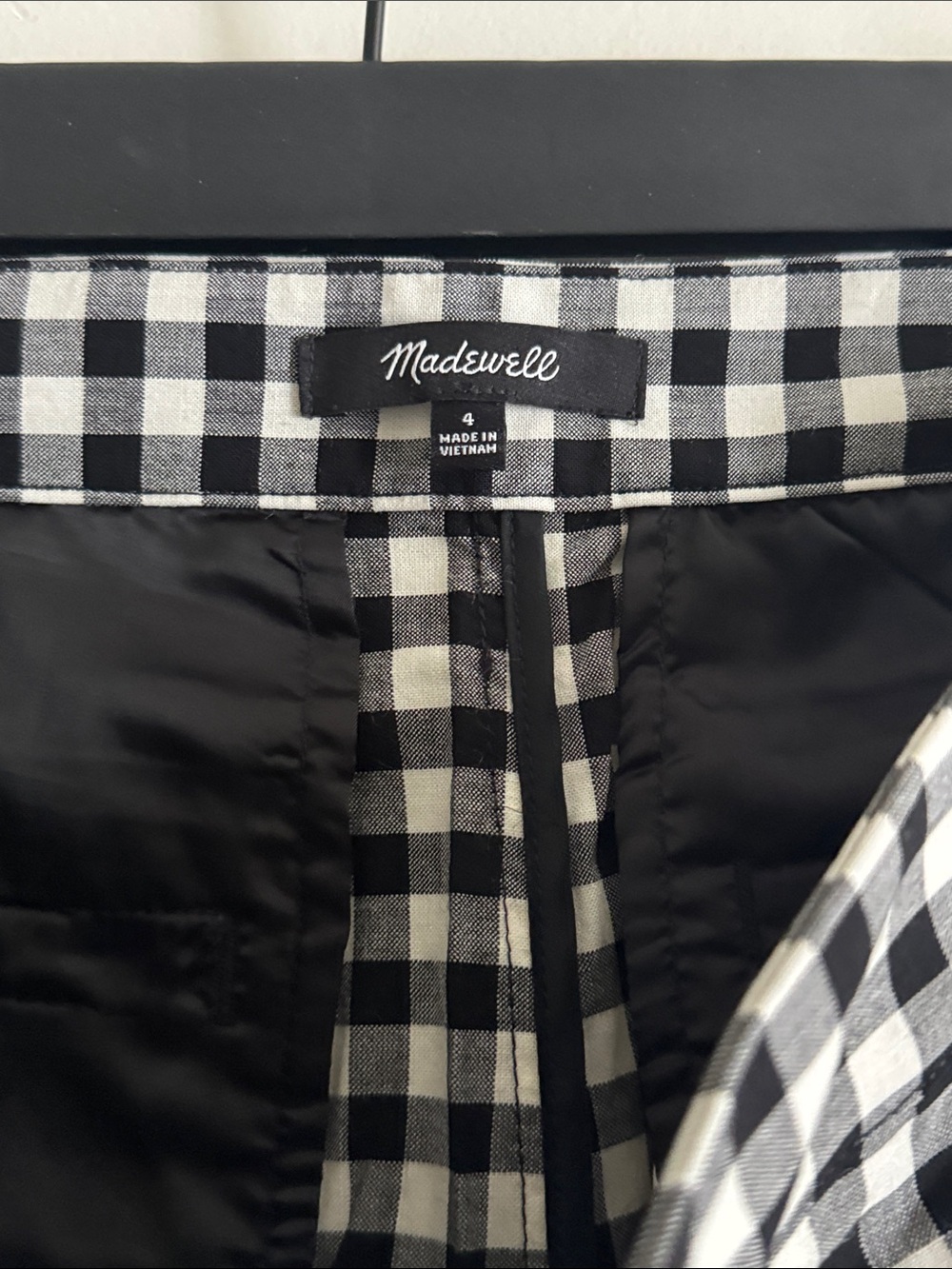 Madewell Gingham Mini Skort - Picture 6 of 9